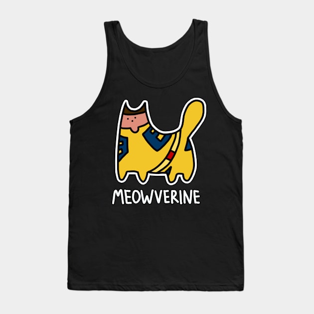 Meowverine Tank Top by Raywolf